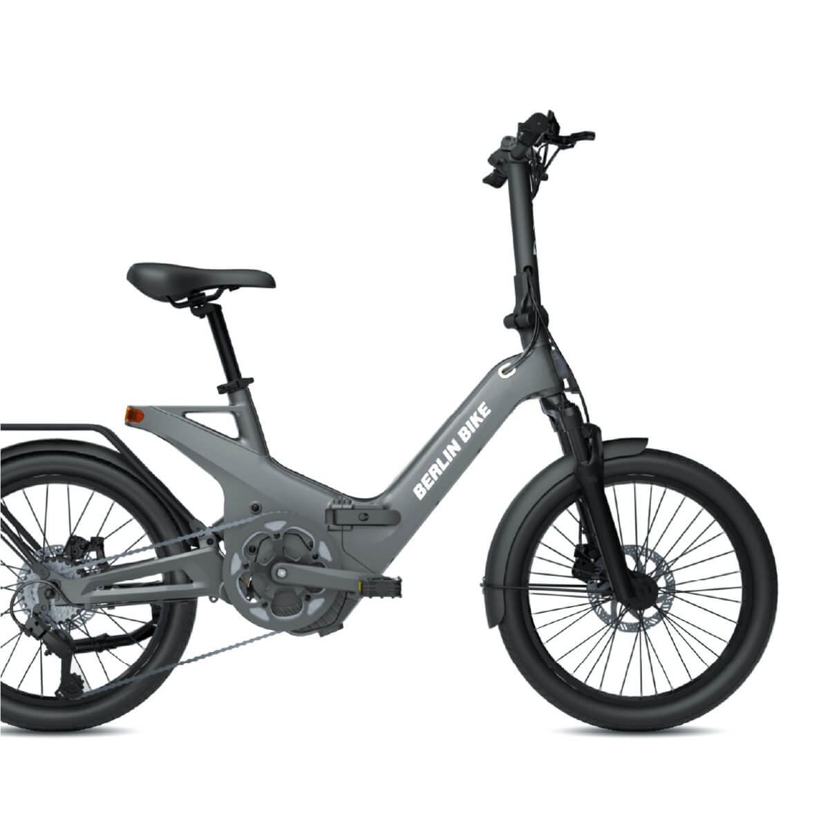 Berlin Bike 2GO E-Bike 20 Zoll Klapprad Mattgrau