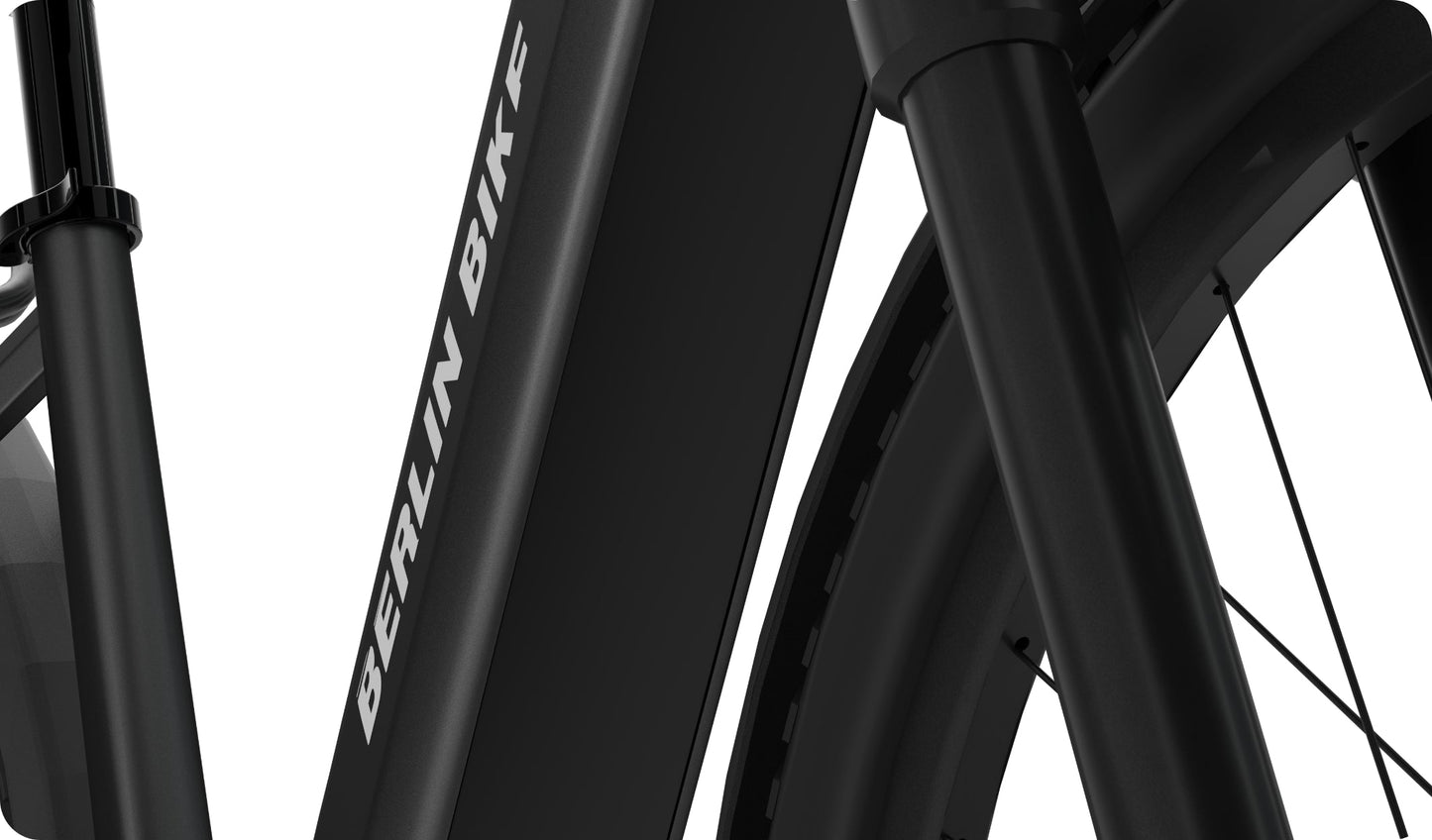 Berlin Bike SUV 28 Zoll Trekking E-Bike Mattschwarz