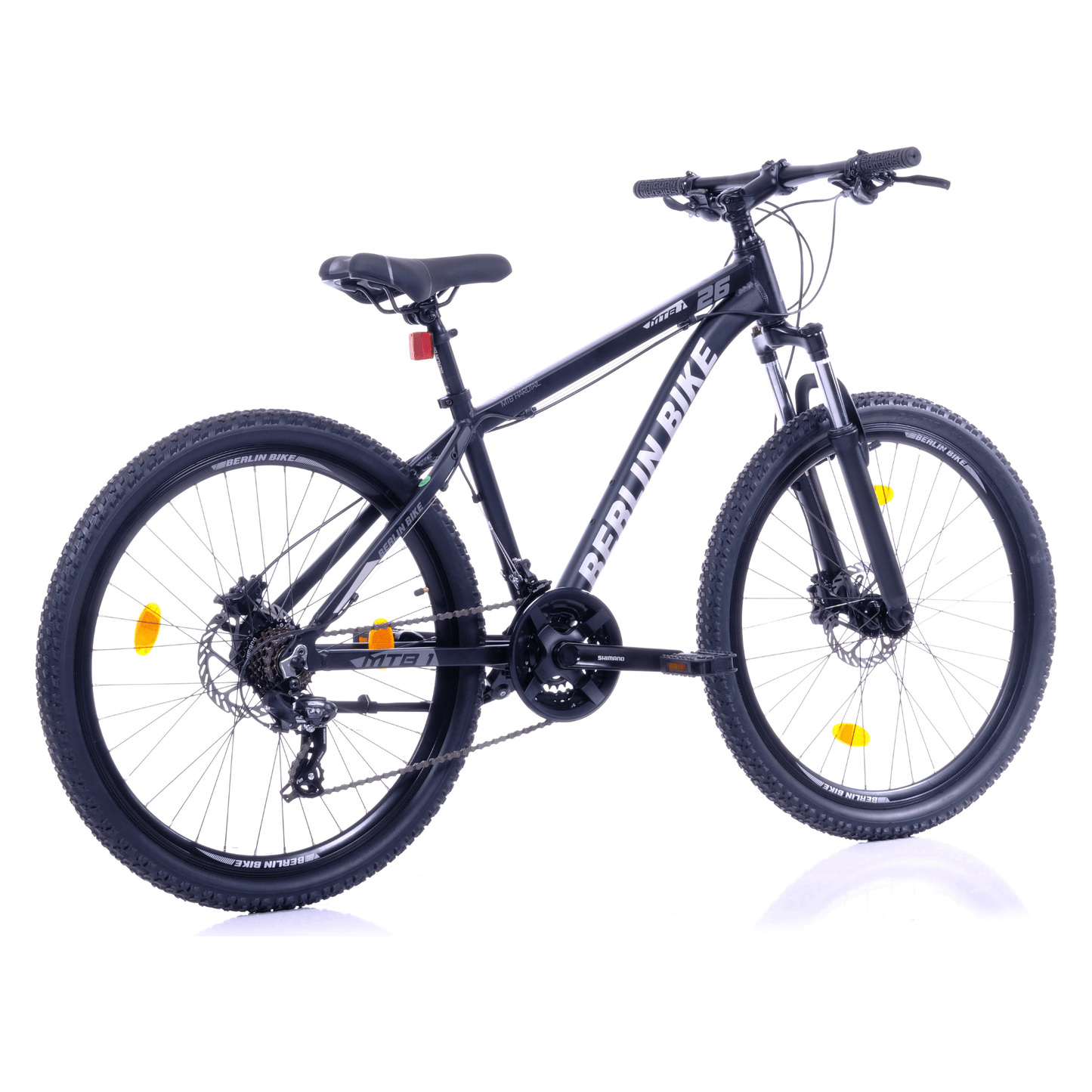 Berlin Bike MTB1 26 Zoll Mountainbike Schwarz Silber