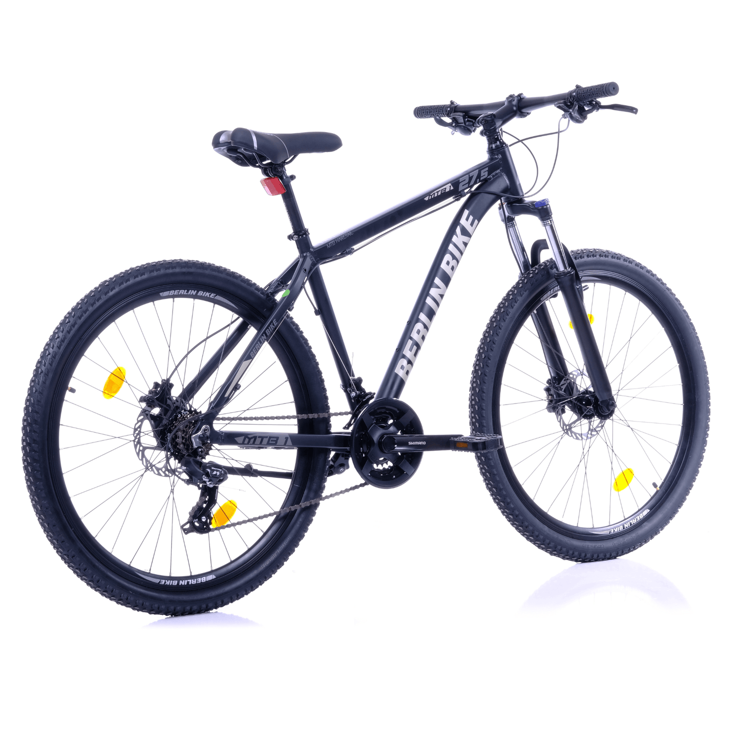 Berlin Bike MTB1 27,5 Zoll Mountainbike Schwarz Silber