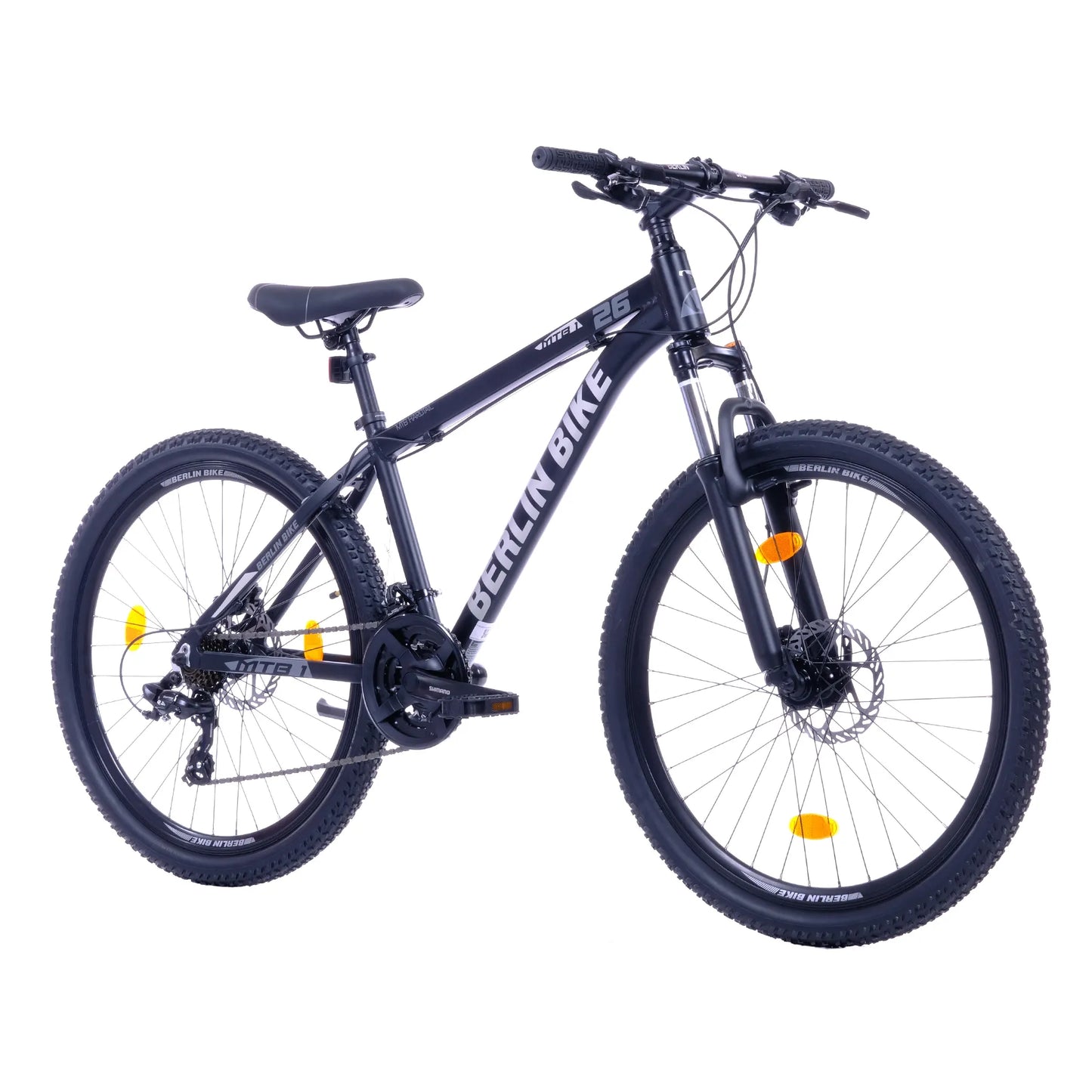 Berlin Bike MTB1 26 Zoll Mountainbike Schwarz Silber