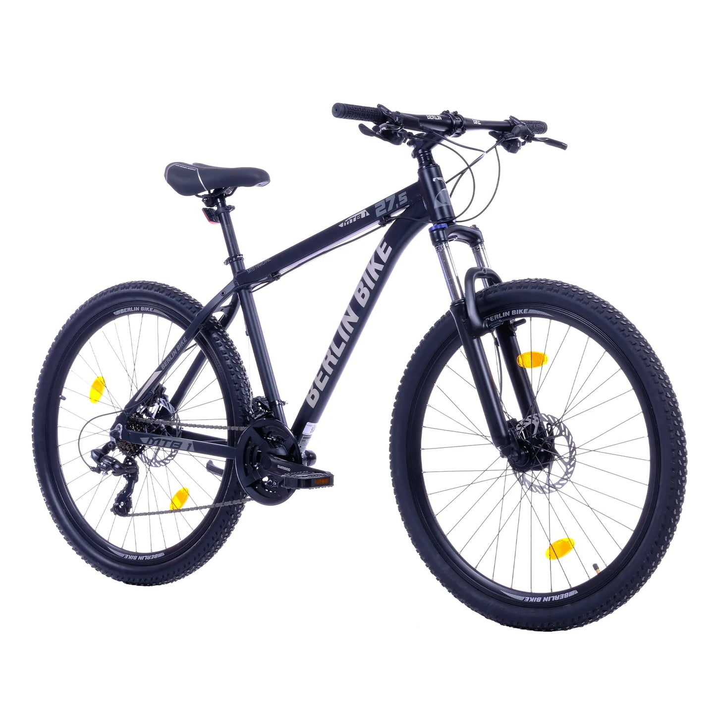 Berlin Bike MTB1 27,5 Zoll Mountainbike Schwarz Silber