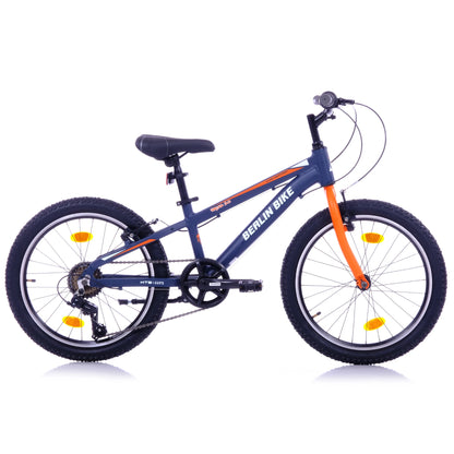 Berlin Bike Grizz 20 Zoll Mountainbike Orange, Seitenansicht, offizieller Verkauf über fahrradkauf24.de mit EU-weitem Versand