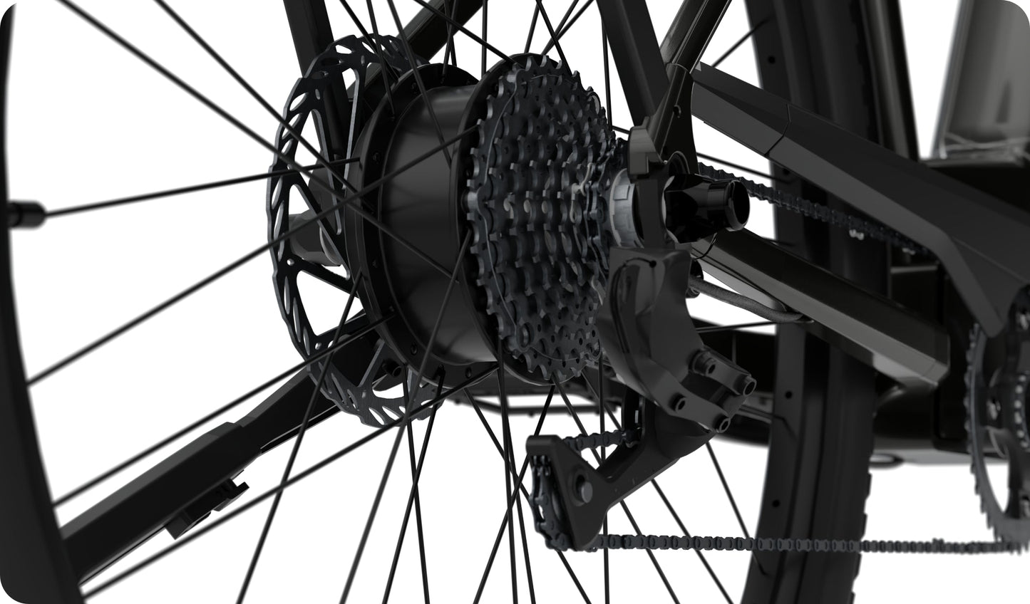 Berlin Bike SUV 28 Zoll Trekking E-Bike Mattschwarz