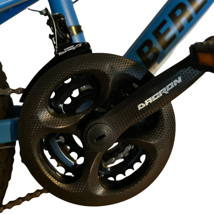 Berlin Bike MTB1 24 Zoll Kinder-Mountainbike – Detailansicht der Kurbelgarnitur und des Antriebs, leichtes und stabiles Kinderrad bei fahrradkauf24.de, schneller Versand in Deutschland