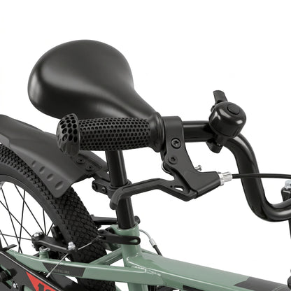Berlin Bike Cross Kids Bike 16 Inch brake lever and bell detail green