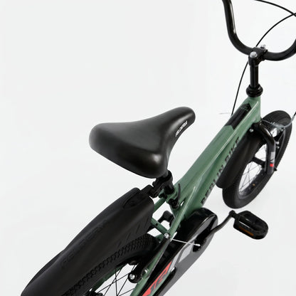 Berlin Bike Cross Kids Bike 16 Inch saddle detail green