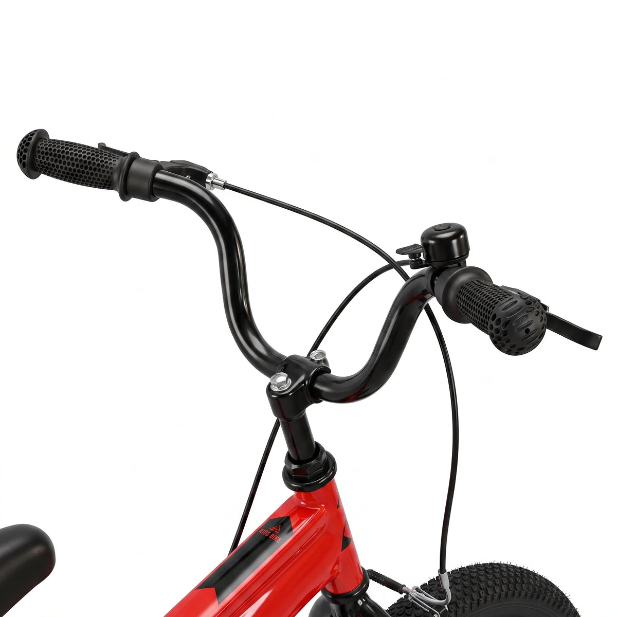 Berlin Bike Cross Kids Bike 16 Inch handlebar detail orange