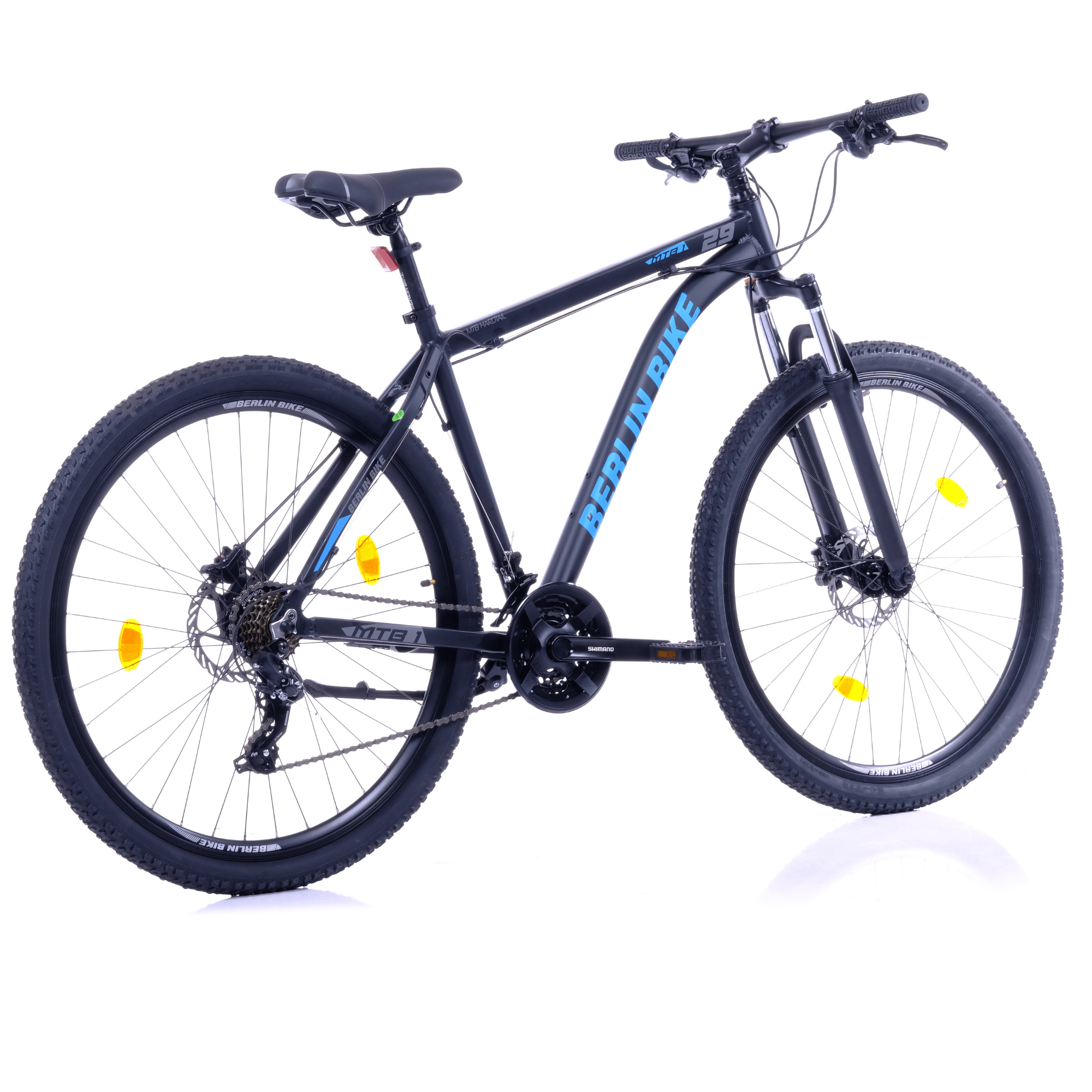 mountainbike fahren berlin Berlin Bike MTB1 27,5 Zoll Mountainbike Schwarz Blau für Damen & Herren – Fahrradkauf24