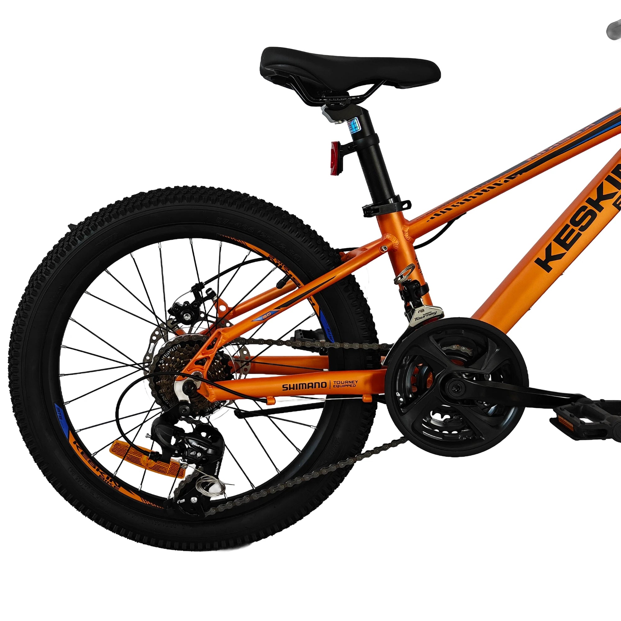 Keskin Bike Kinderfahrrad MTB1 20 Zoll in Orange, Antrieb mit Kassette und Kette – schnelle Expresslieferung innerhalb Deutschlands für ein stabiles Kinder-MTB