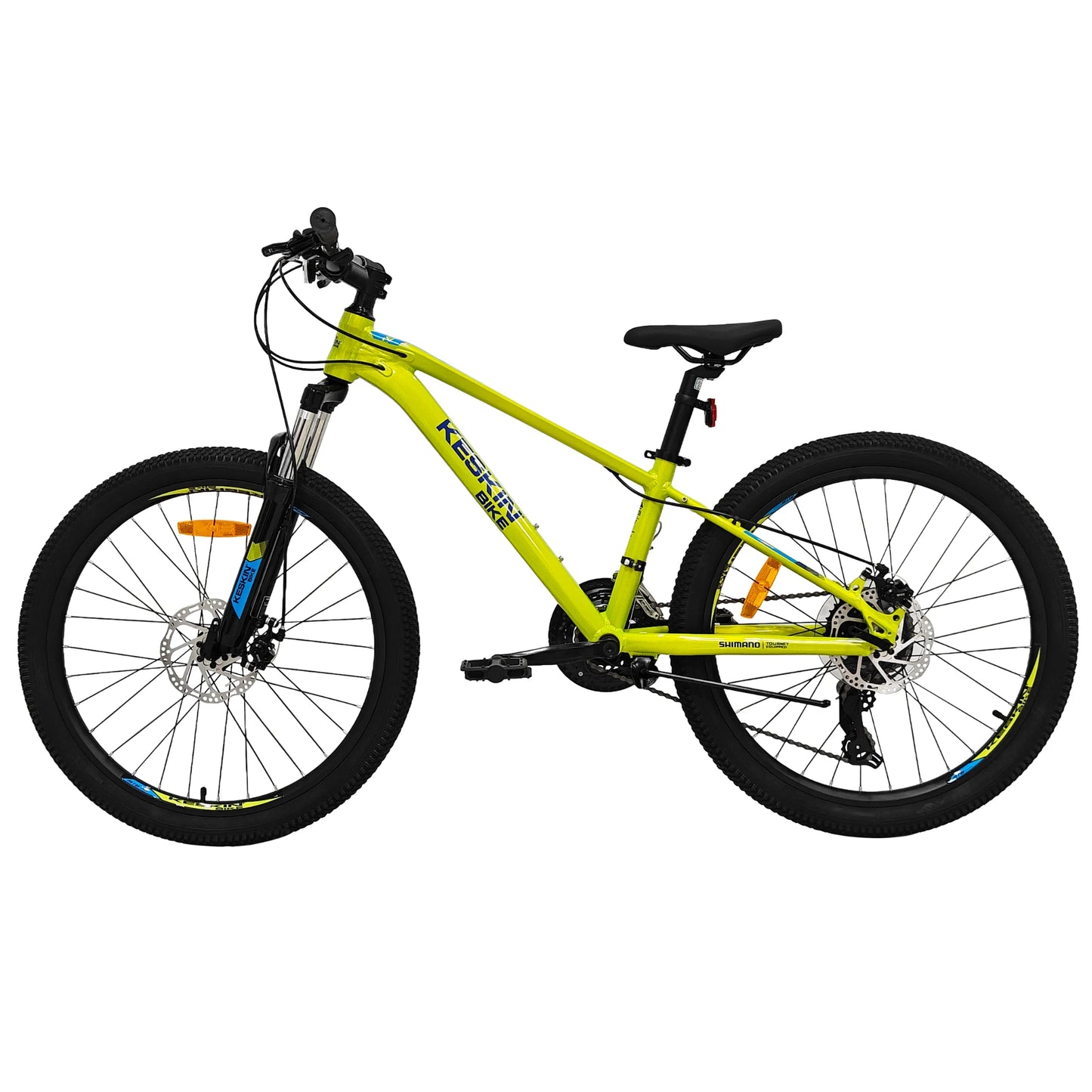 Keskin Bike Kinderfahrrad MTB1 24 Zoll in Neon Green in rechter Seitenansicht – schnelle Expresslieferung innerhalb Deutschlands für ein stabiles und zuverlässiges Kinder-MTB